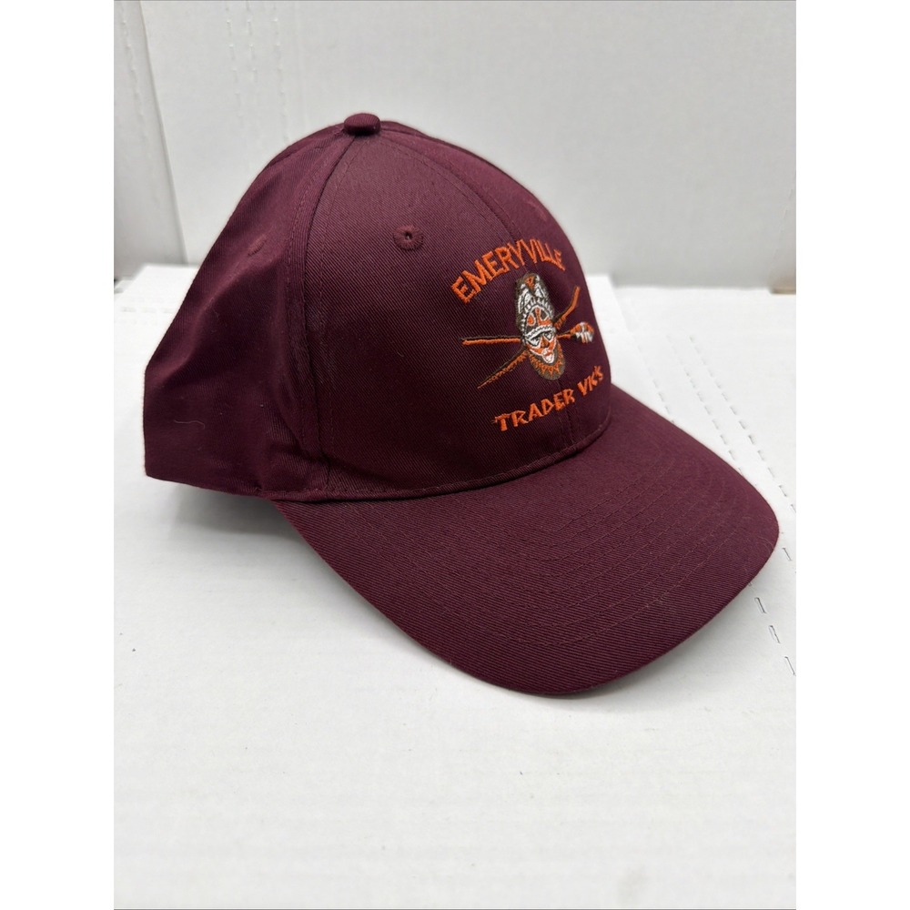 Emeryville Trader Vic's Maroon Snap Back Hat - Picture 4 of 11
